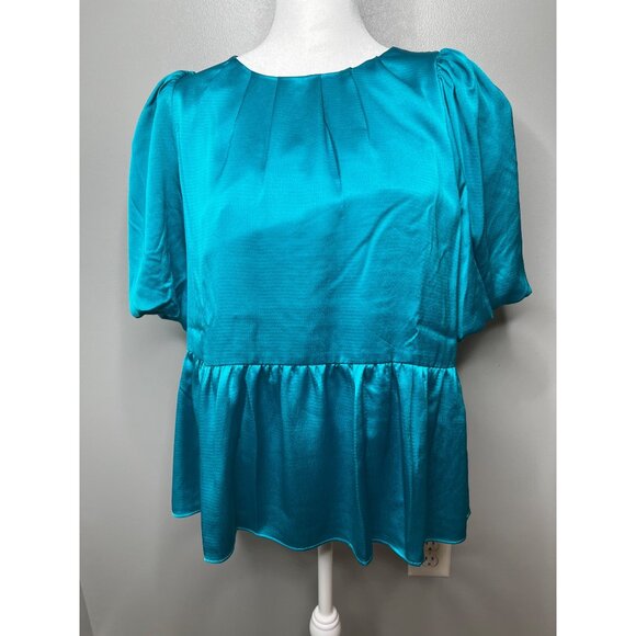 Lilly Pulitzer Blakelynn Elbow Sleeve Top Blue Rhapsody Size 6 - Picture 11 of 16